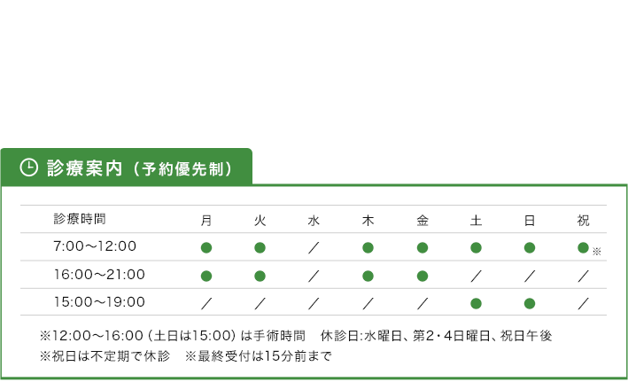 朝7時から夜9時まで診療している頼れる動物医療センター